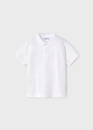 150 - Basic s/s polo for boy - White