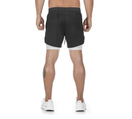 2 in 1 Men Casual Fitness Best Quick Dry Shorts