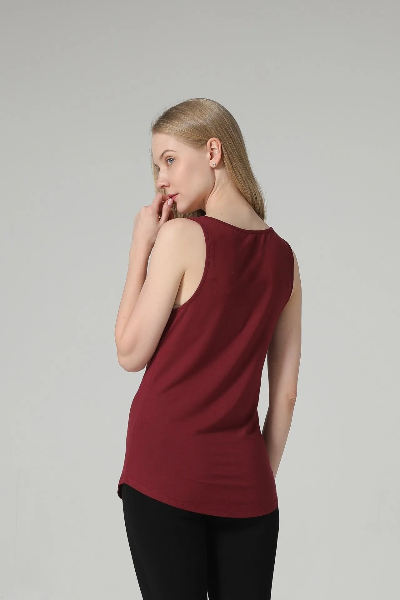 Bamboo Curved Hem Sustainable Tank