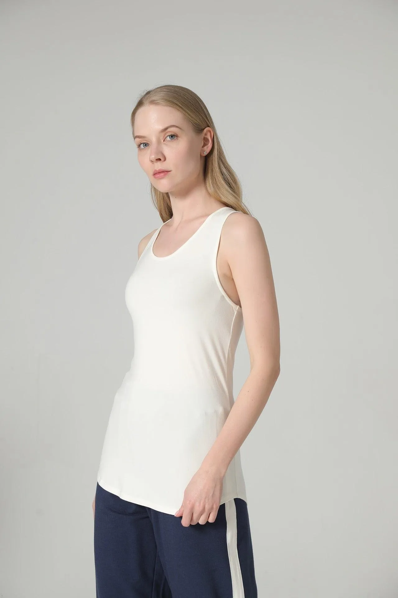 Bamboo Curved Hem Sustainable Tank