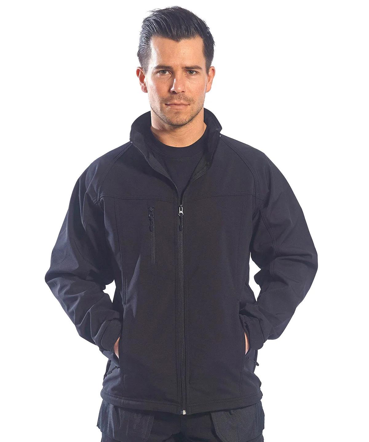 Black - Men's Oregon softshell jacket (TK40)