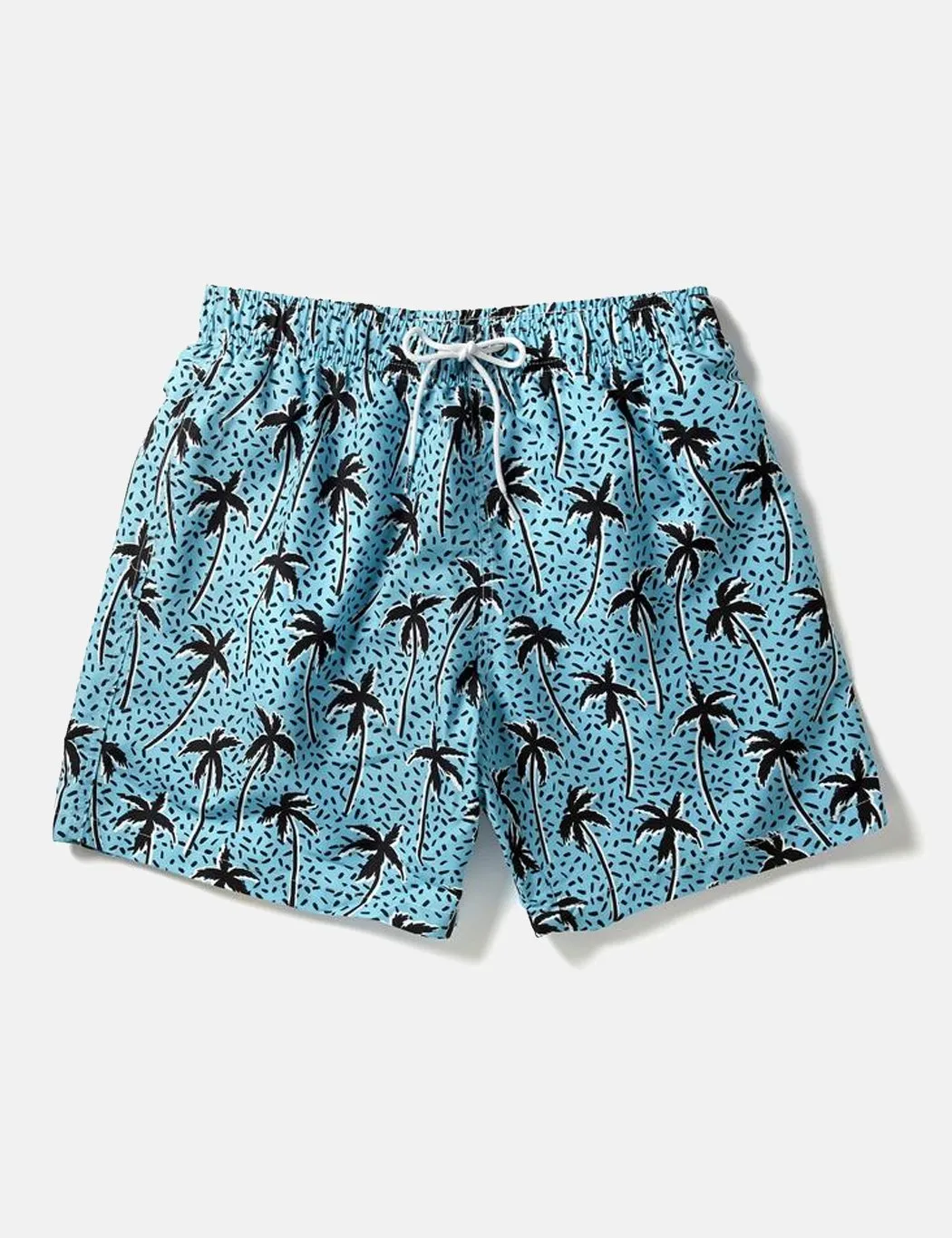 Boardies Flair Palm Swim Shorts (Mid-Length) - Blue