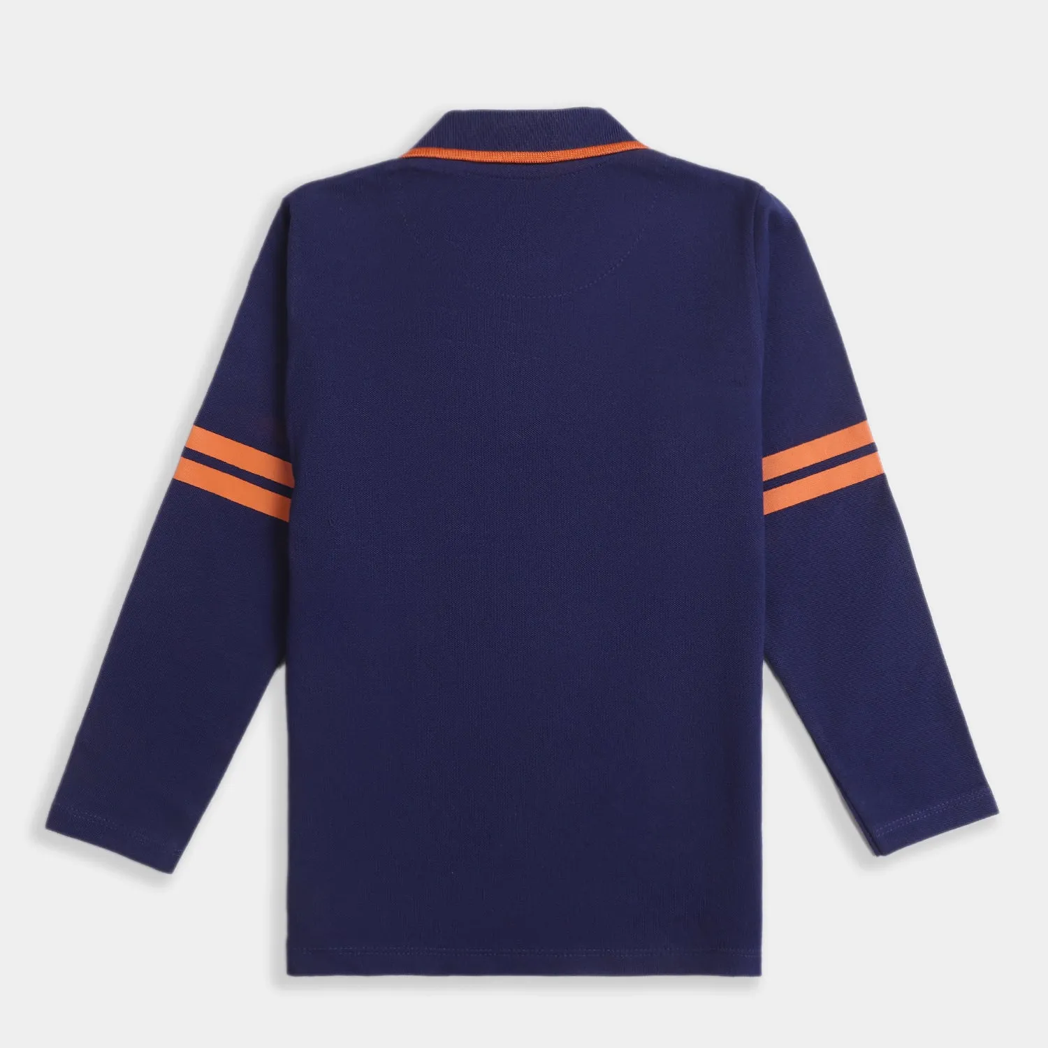 Boys Cotton Polo T-Shirt -Navy Blue