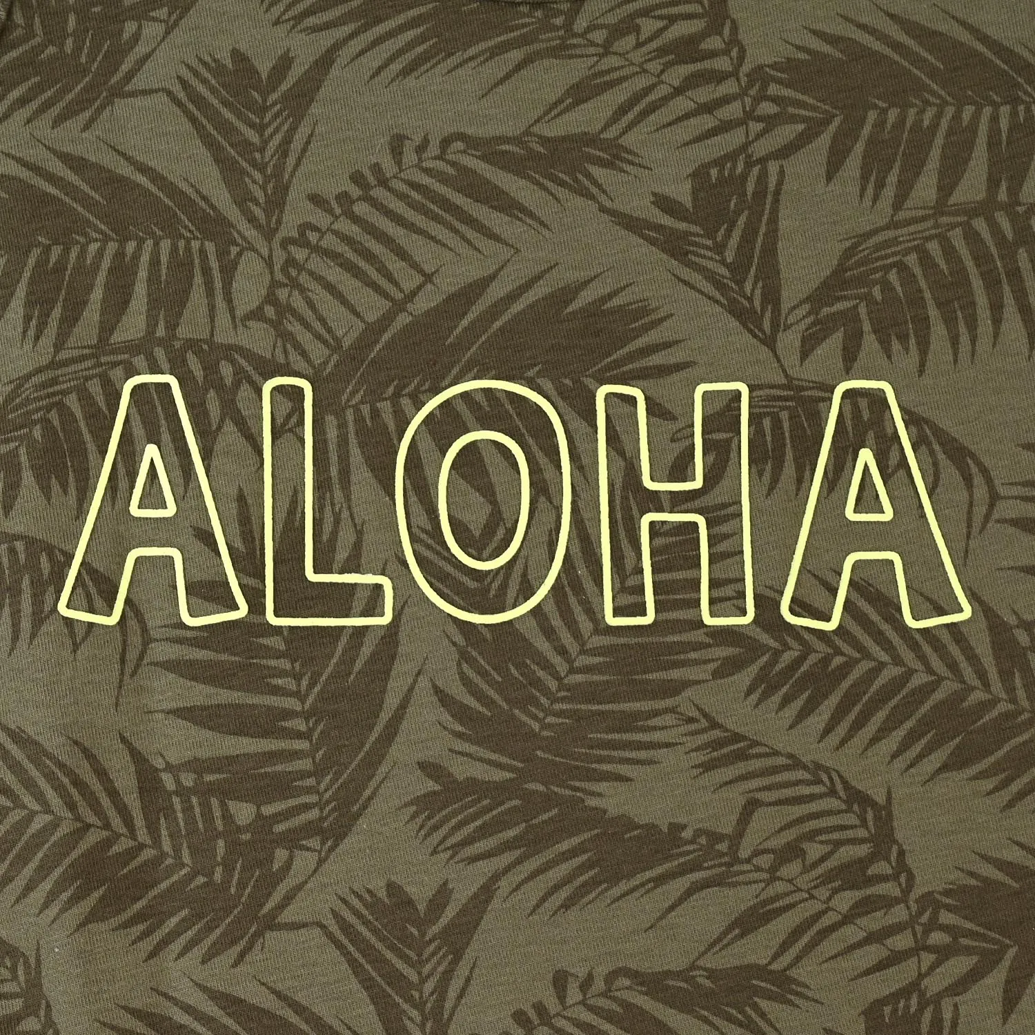 Boys Cotton Sando Aloha - Olive