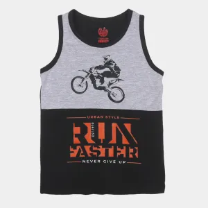 Boys Sando Run Faster-BLACK