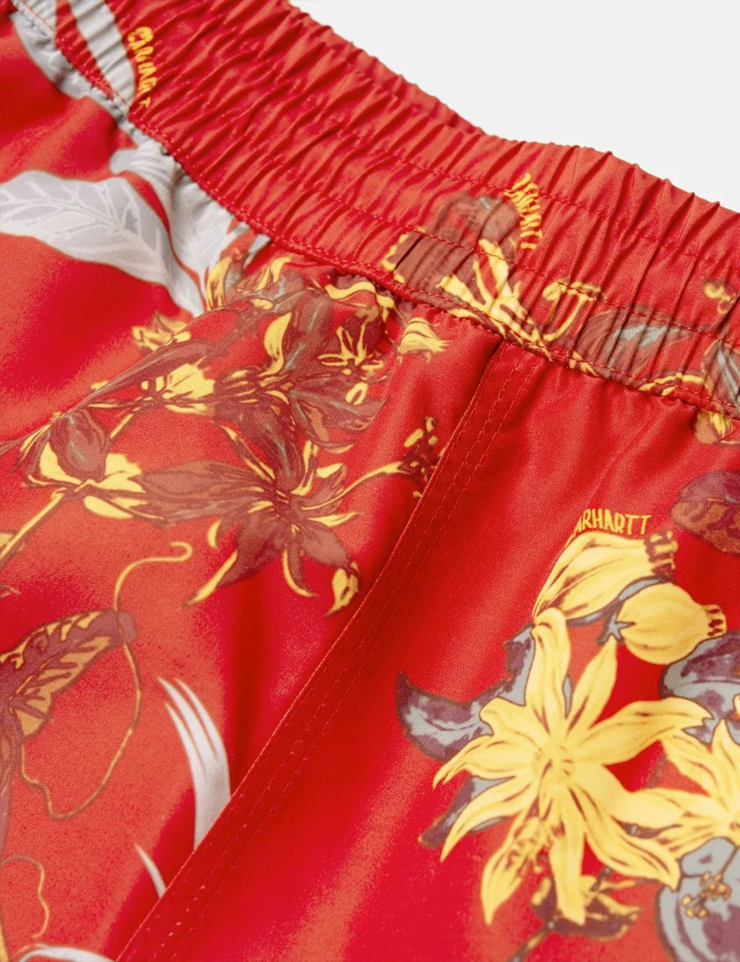 Carhartt-WIP Drift Swim Shorts - Hawaiian Floral Print/Red