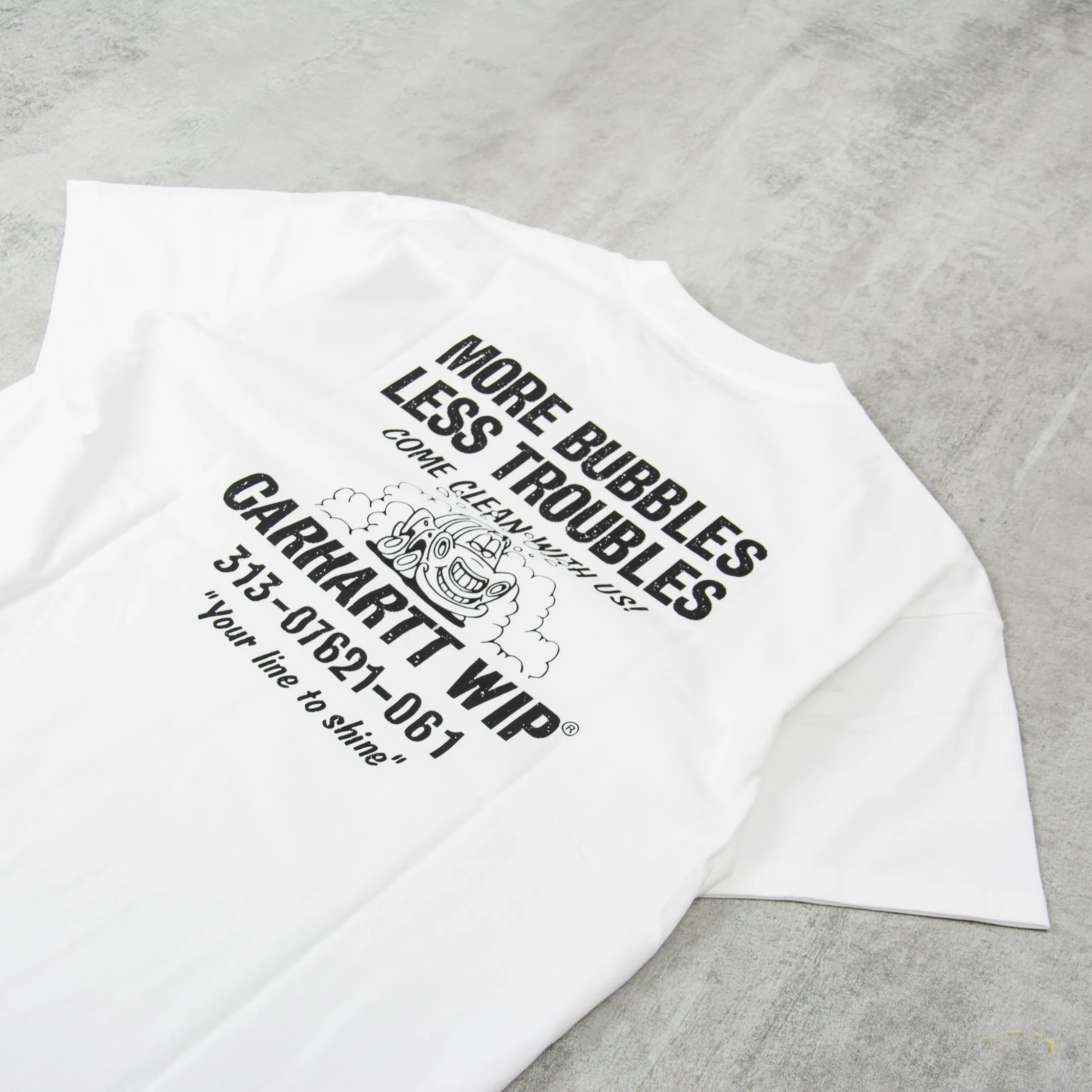 Carhartt WIP Less Troubles Tee - White