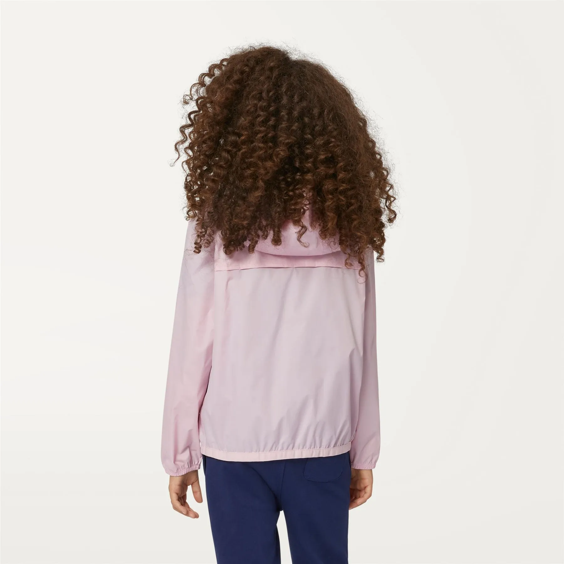 Claude - Kids Packable Full Zip Rain Jacket in Pink