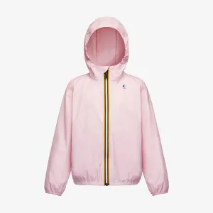 Claude - Kids Packable Full Zip Rain Jacket in Pink