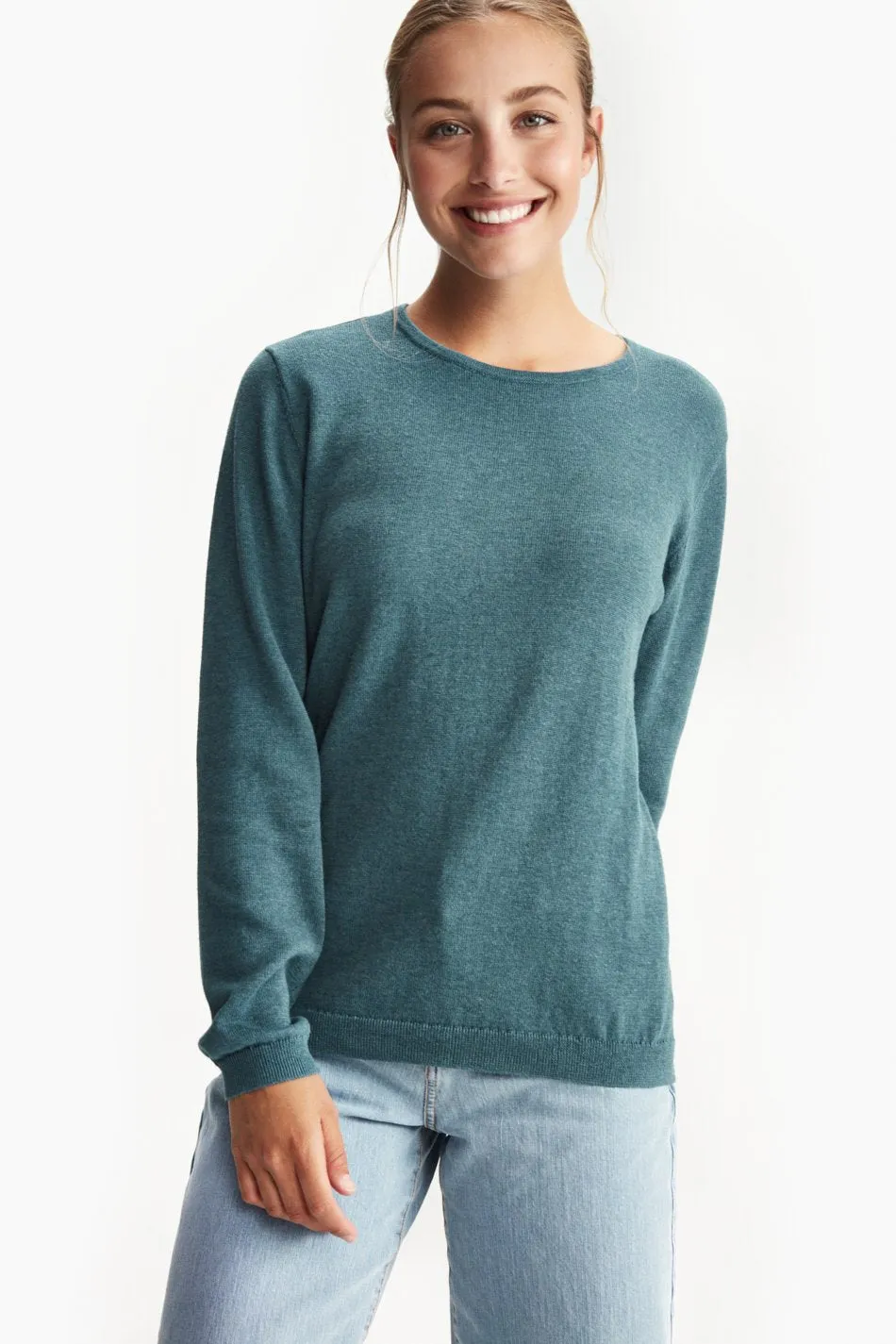 COZY CREW NECK TOP