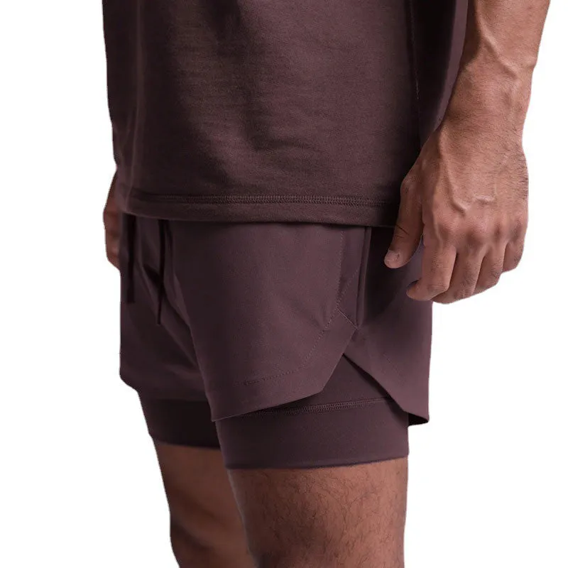 Double Layer Gym Quick Dry Shorts