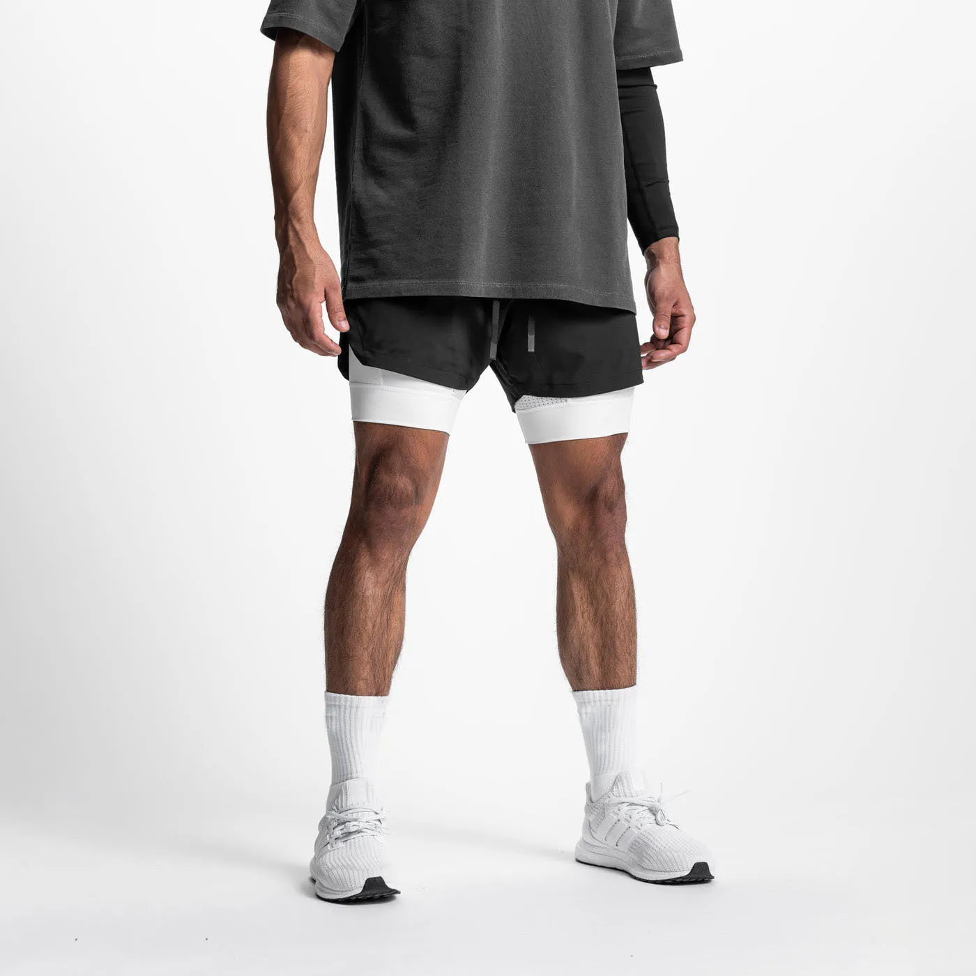 Double Layer Gym Quick Dry Shorts