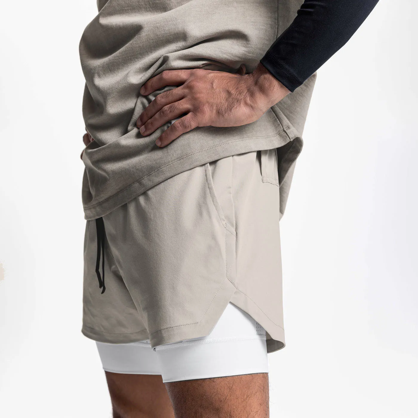 Double Layer Gym Quick Dry Shorts