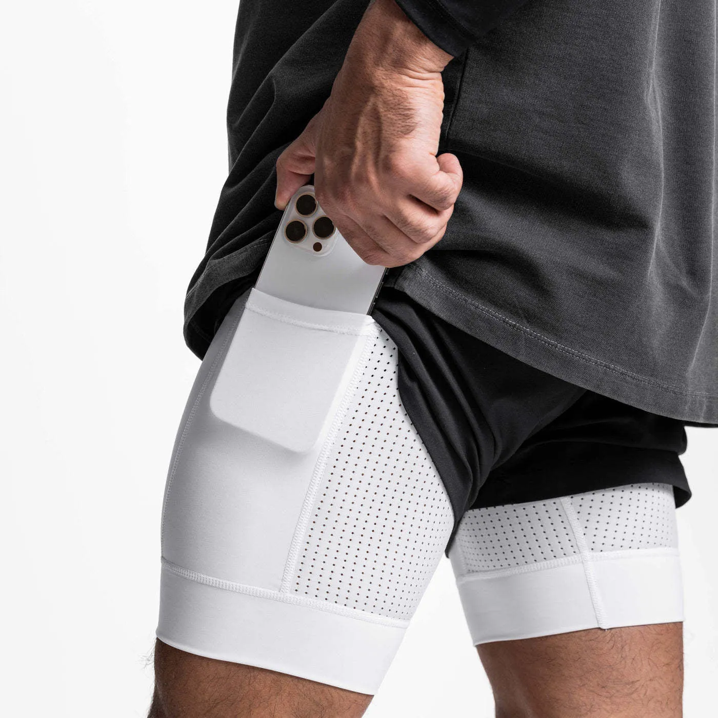 Double Layer Gym Quick Dry Shorts