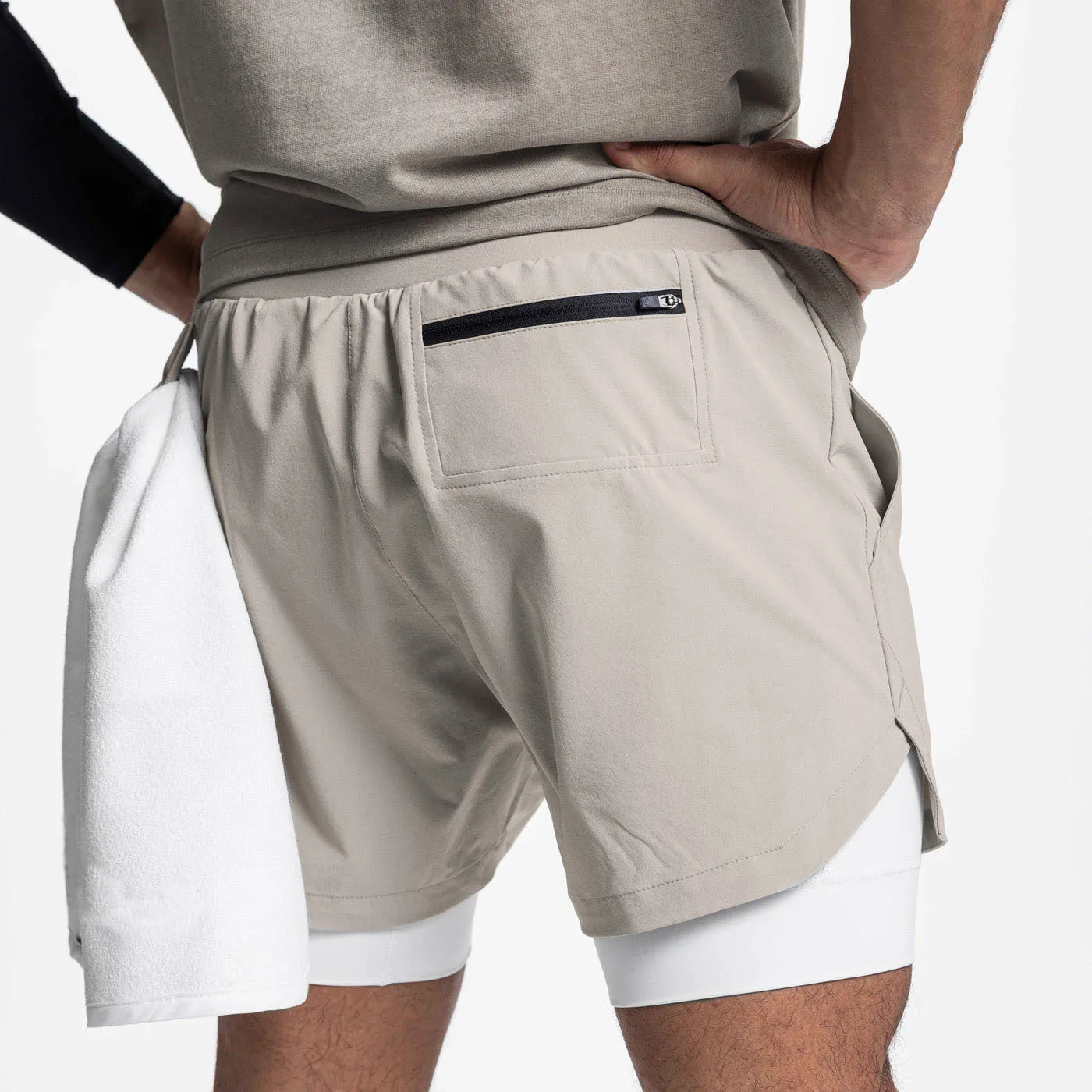 Double Layer Gym Quick Dry Shorts