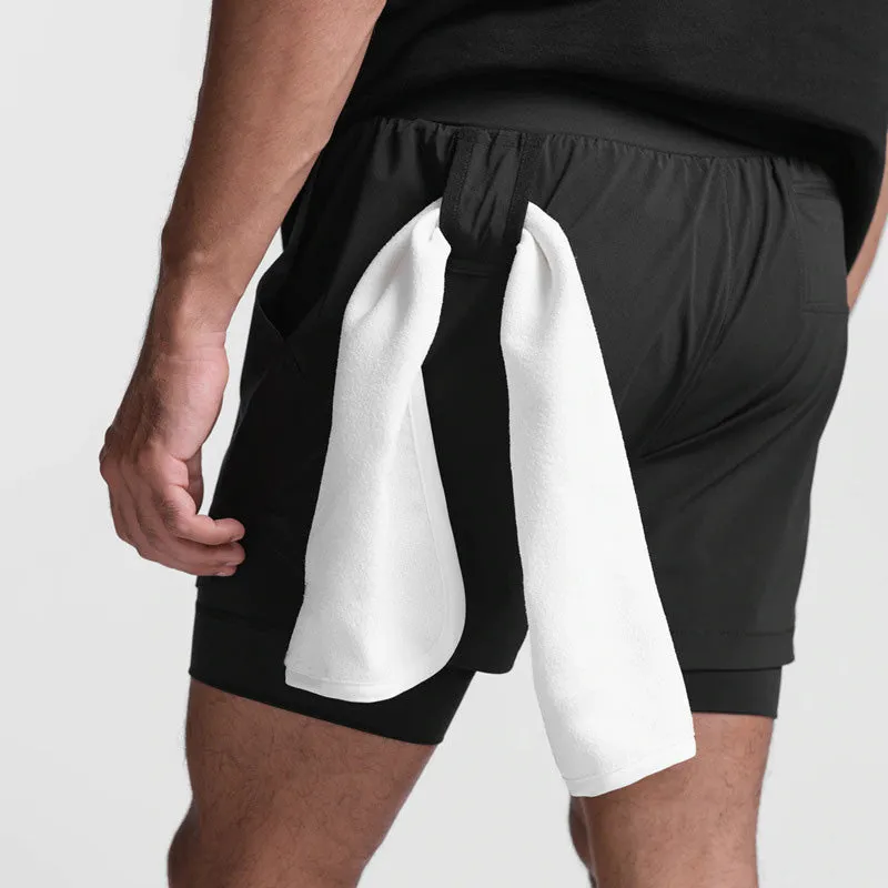 Double Layer Gym Quick Dry Shorts