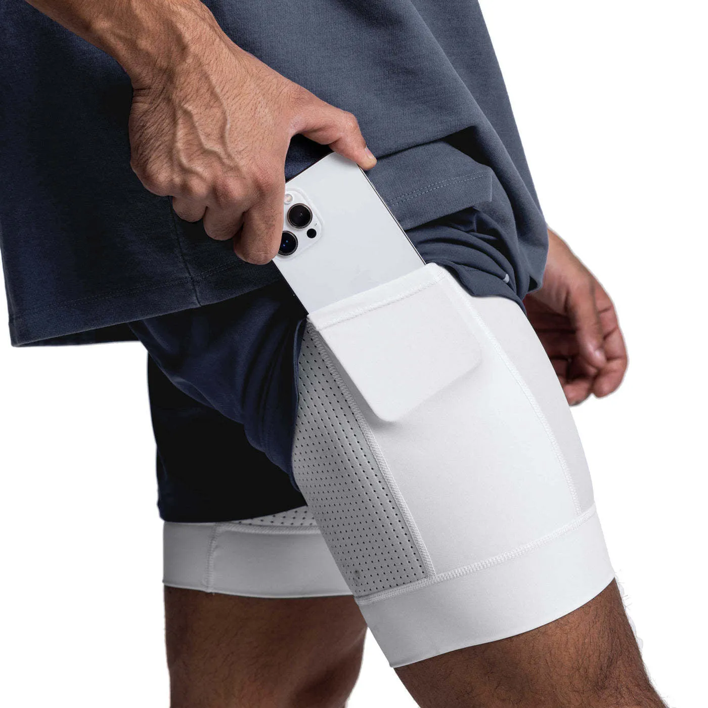 Double Layer Gym Quick Dry Shorts