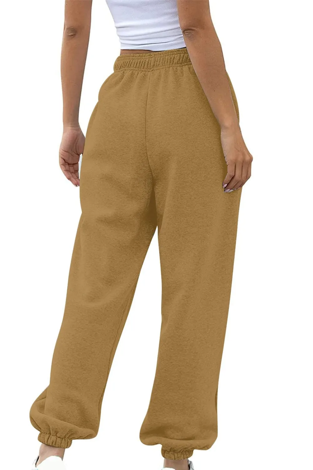 Elastic Waist Joggers with Pockets