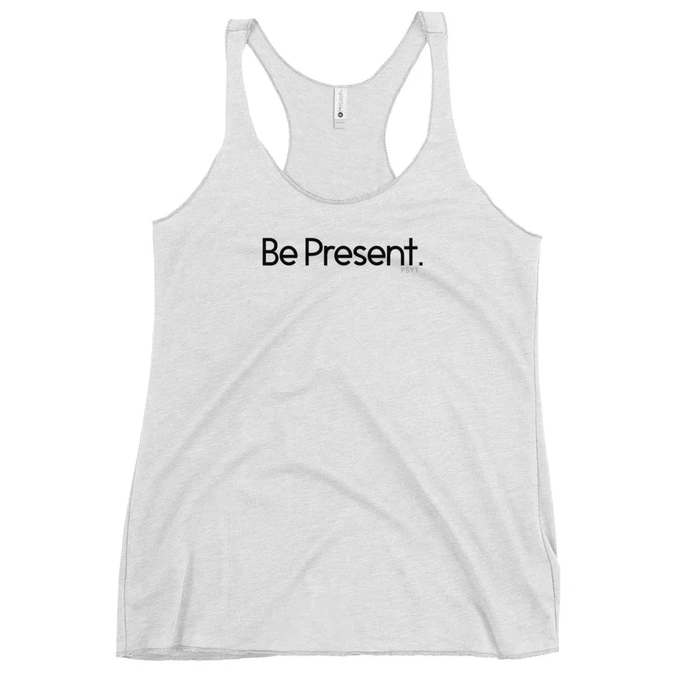 Fact: Be Present White Tank Top