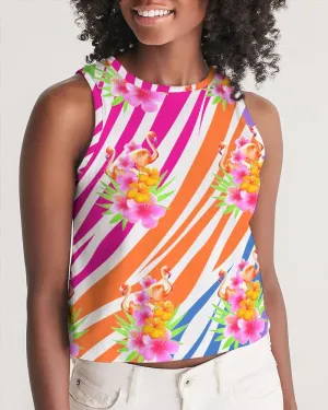 Flamingo Fiesta Women’s Cropped Tank Top