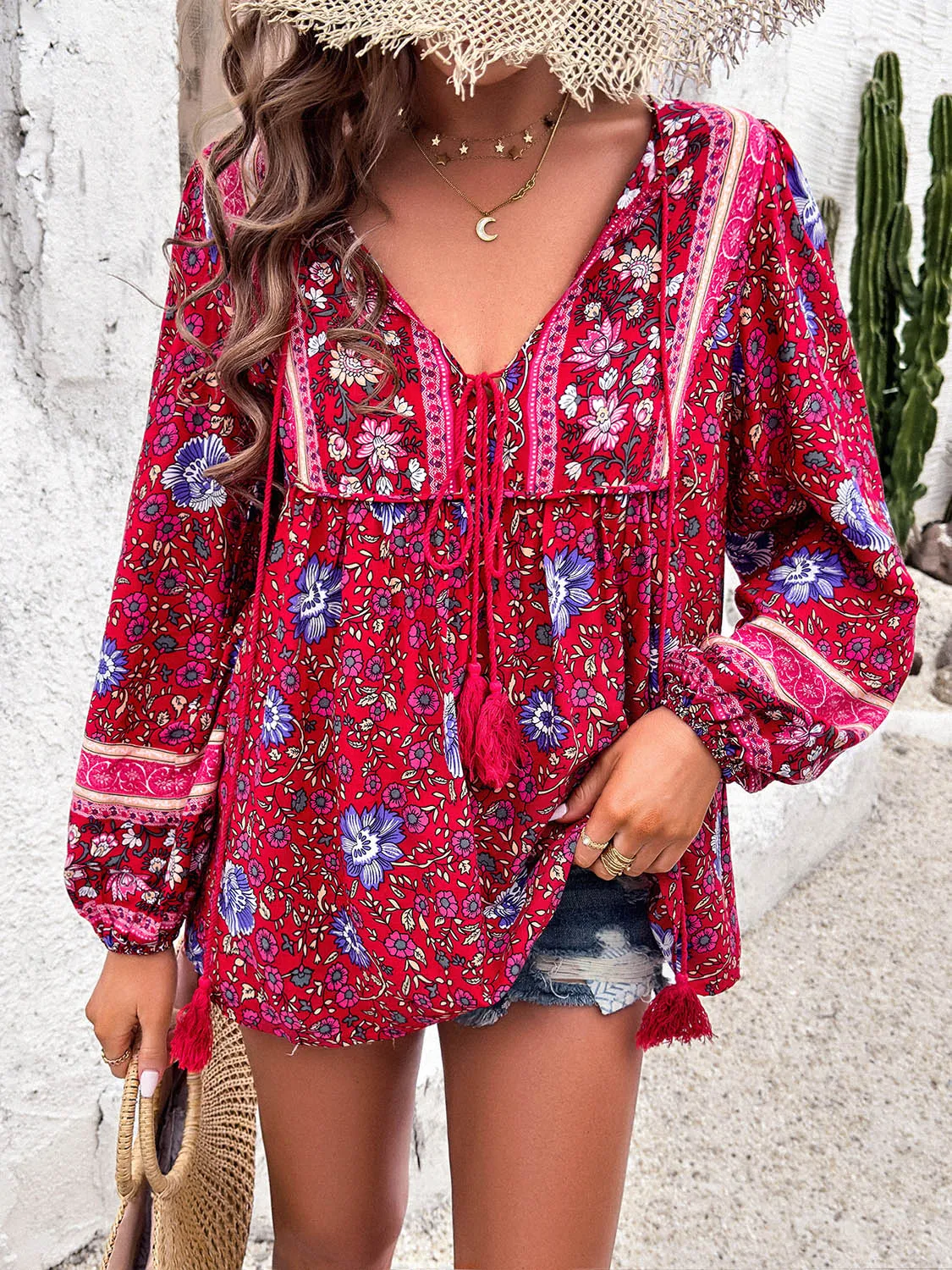 Floral Long Sleeve Blouse