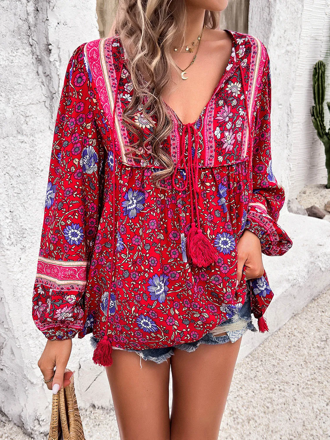 Floral Long Sleeve Blouse