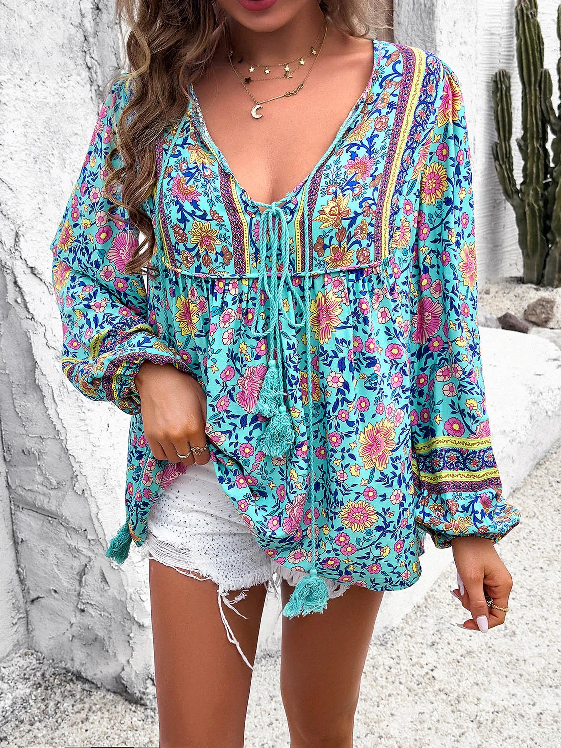 Floral Long Sleeve Blouse