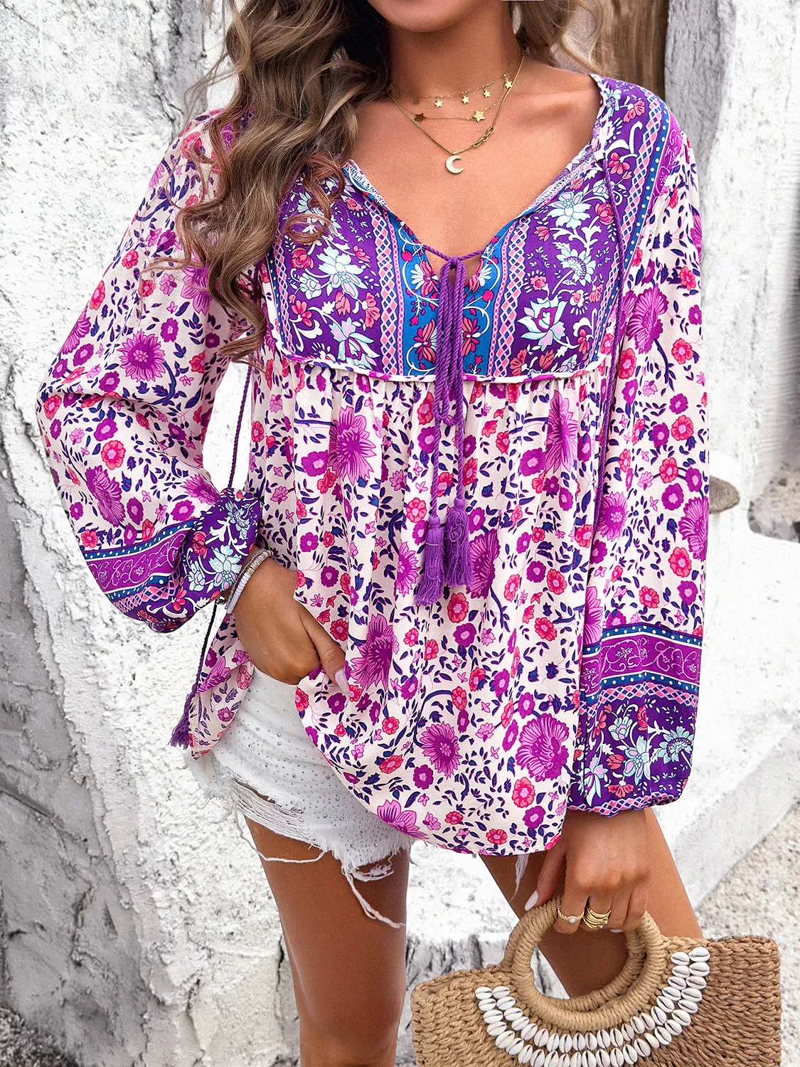 Floral Long Sleeve Blouse