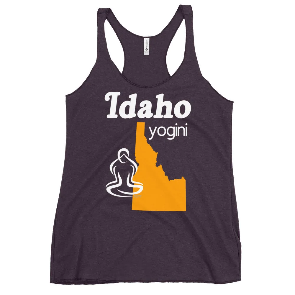 Idaho Map Yogini Dark Color Tank Top