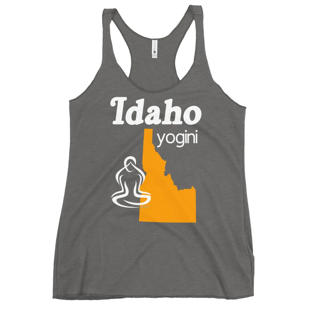 Idaho Map Yogini Dark Color Tank Top