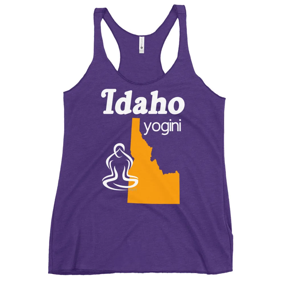 Idaho Map Yogini Dark Color Tank Top