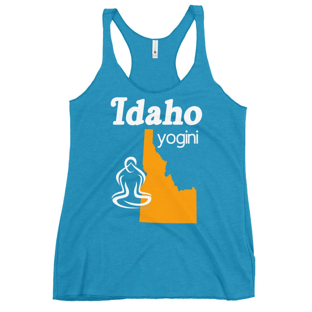 Idaho Map Yogini Dark Color Tank Top