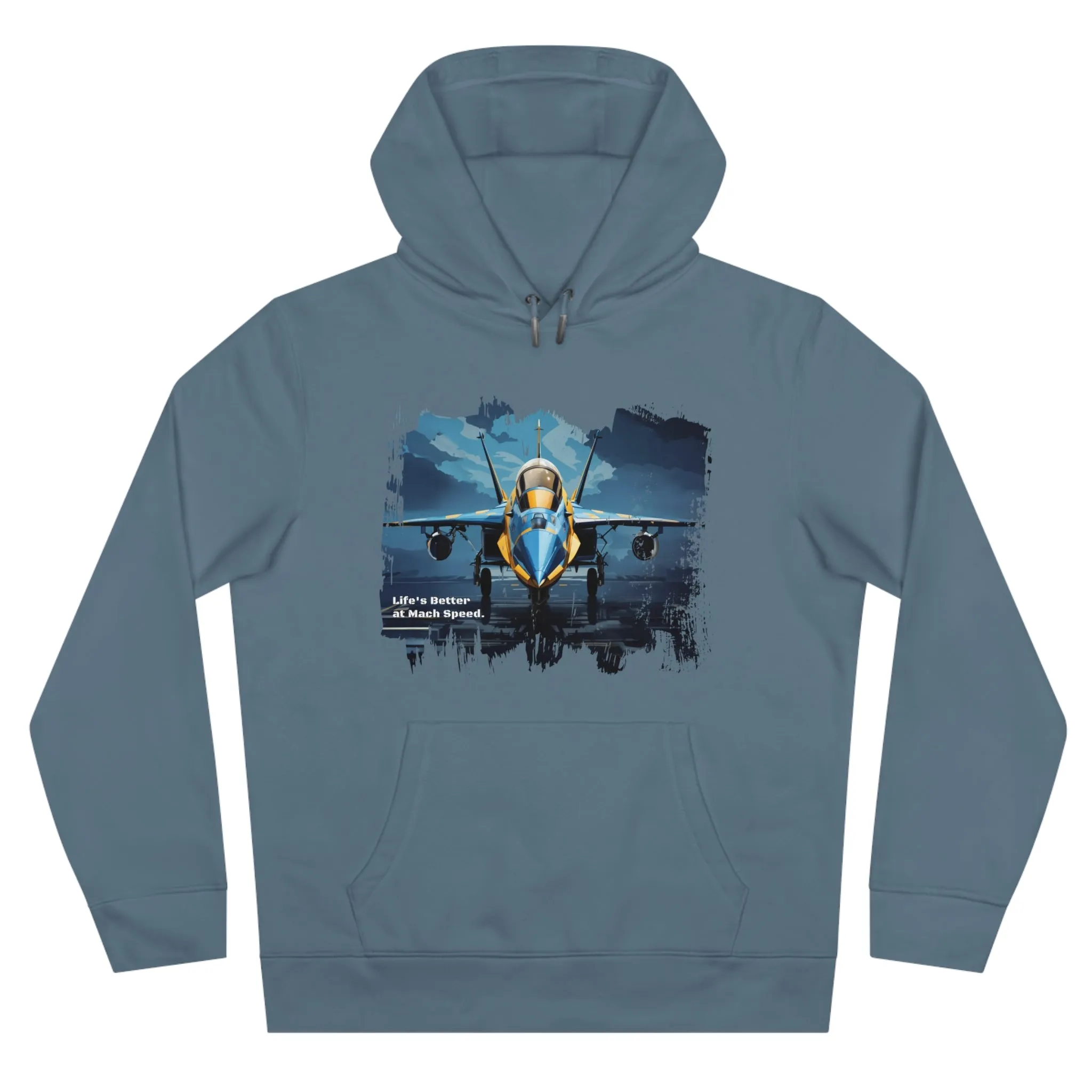 King Hooded Sweatshirt - Jet Plane Runway