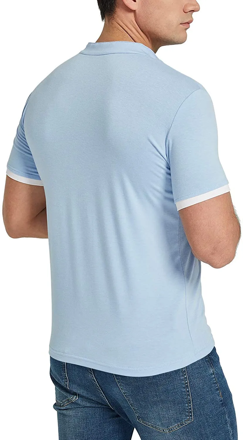 KUYIGO Mens Polo Shirt Short Sleeve Classic Sports Top Casual Workout Sports Shirts