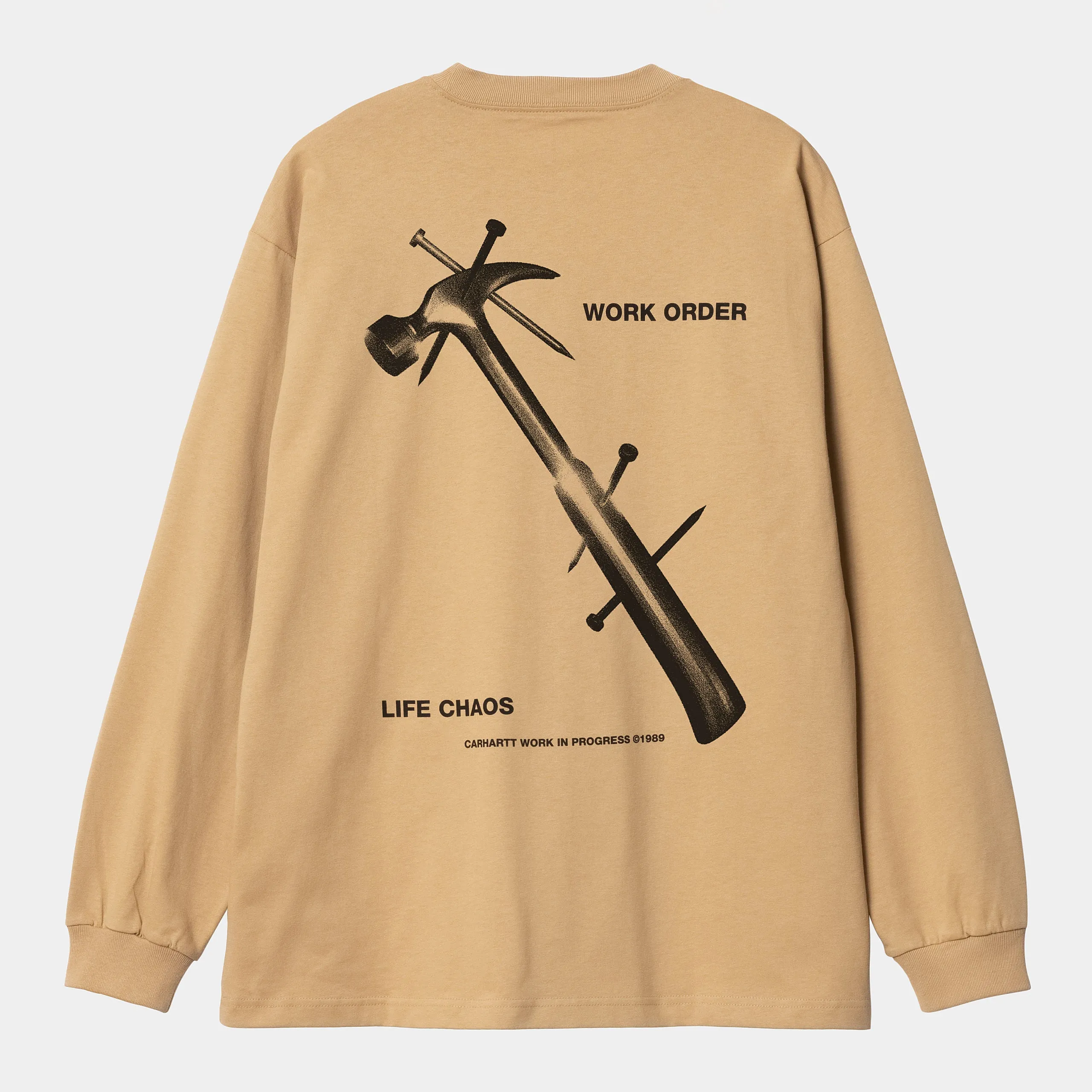 L/S REVERSE HAMMER T-SHIRT / CARHARTT WIP /  DUSTY H BROWN