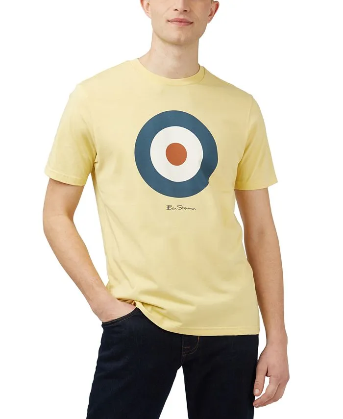 Men's Signature Target Ben Sherman Graphic Short Sleeve T-Shirt, Yellow