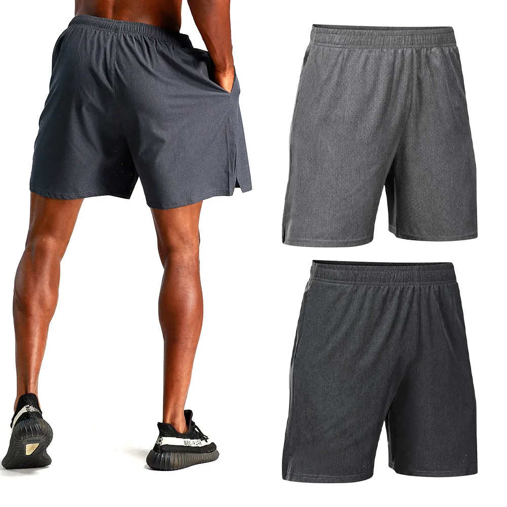 Mesh Quick-Dry Men's Sports Shorts with Pockets