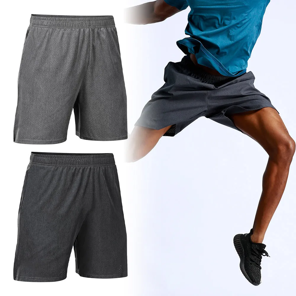 Mesh Quick-Dry Men's Sports Shorts with Pockets