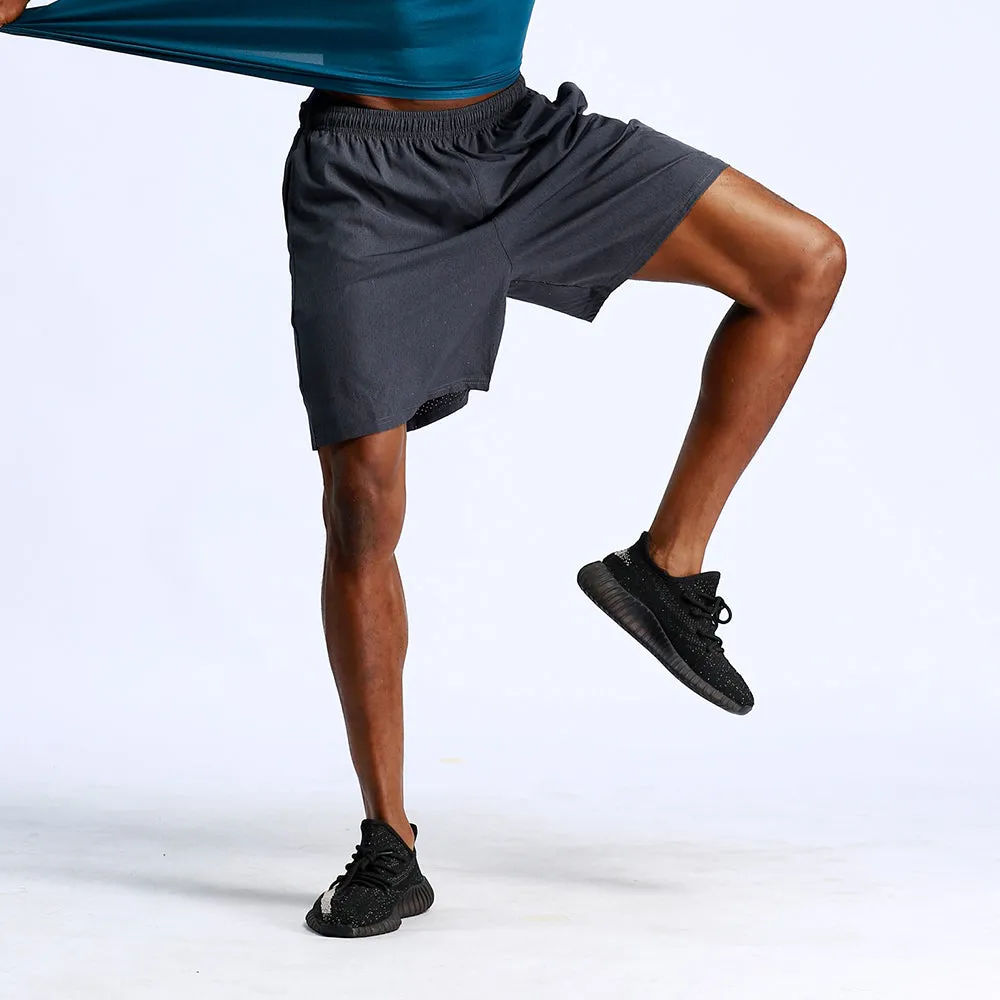 Mesh Quick-Dry Men's Sports Shorts with Pockets