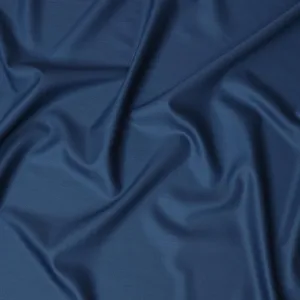 Petrol Blue Super 180's English Wool and Cashmere  Suiting Fabric – 3.5 Meters, 150 cm Width, Made in the UK-D20534