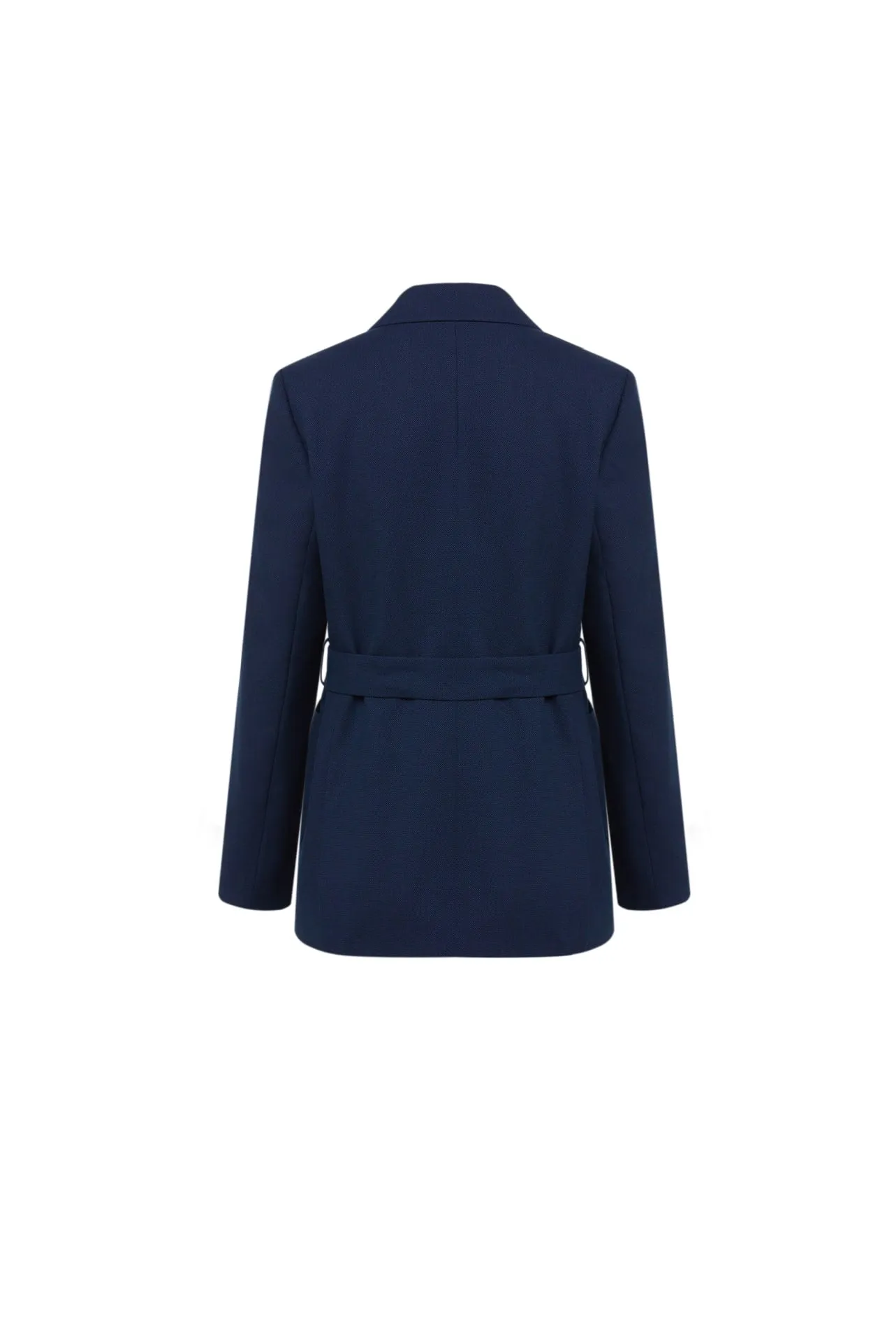 Riley Soft Touch Stretchable Blazer with Cloth Belt