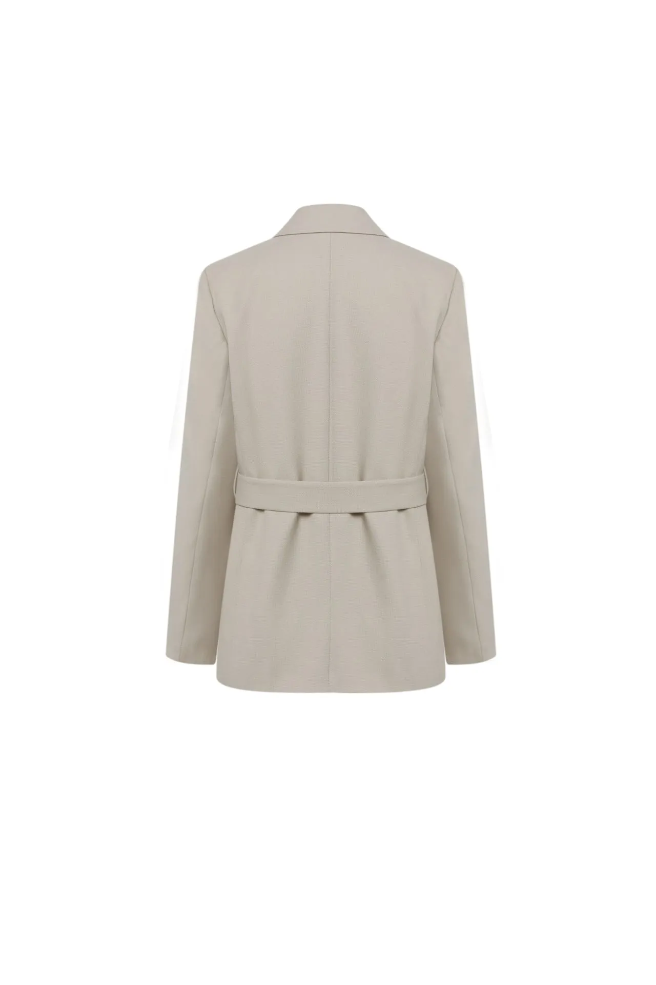 Riley Soft Touch Stretchable Blazer with Cloth Belt