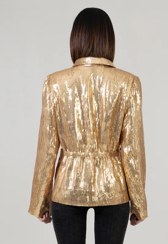 SEQUINS JACKET  GOLD