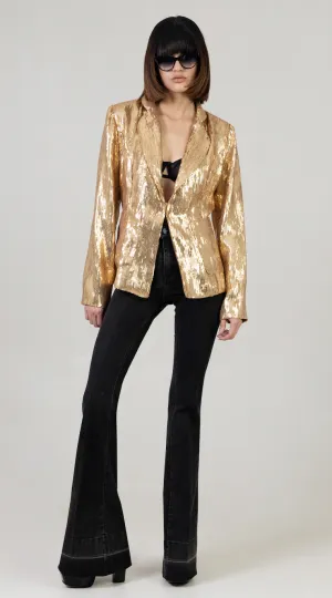 SEQUINS JACKET  GOLD