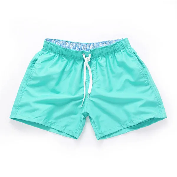 Solid Color Quick Dry Board Shorts