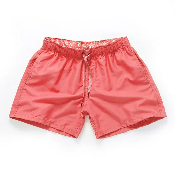 Solid Color Quick Dry Board Shorts