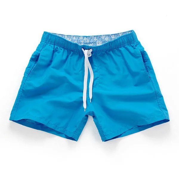 Solid Color Quick Dry Board Shorts