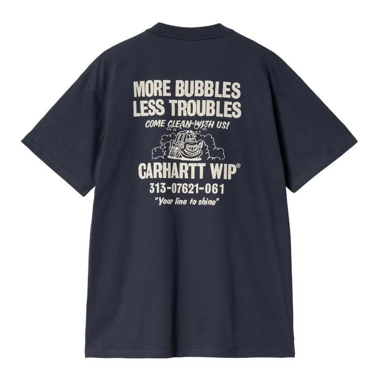 S/S LESS TROUBLES T-SHIRT / CARHARTT WIP / BLUE