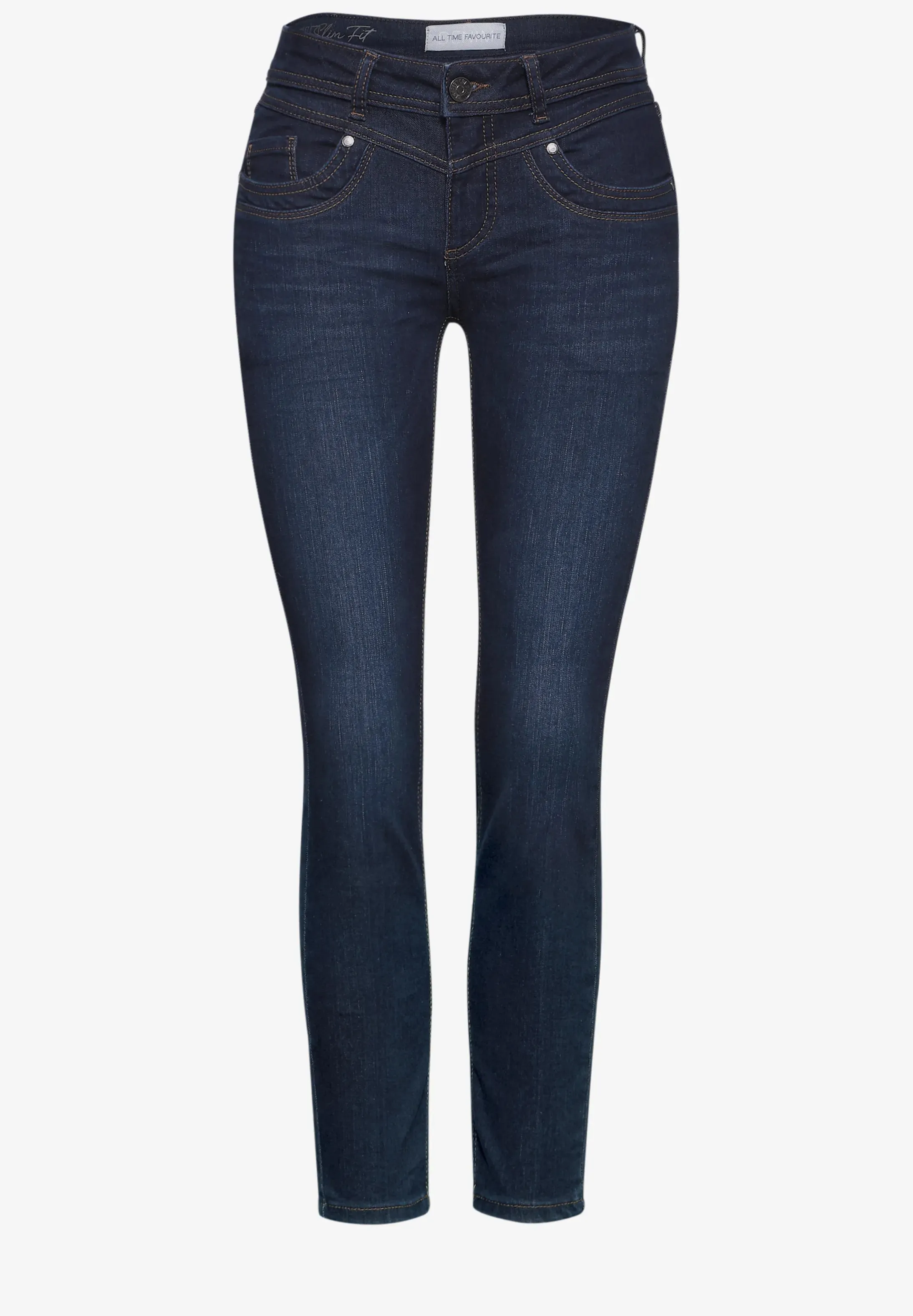 Street One Slim Fit Jeans in York Style. 30" leg length Dark Indigo  377775