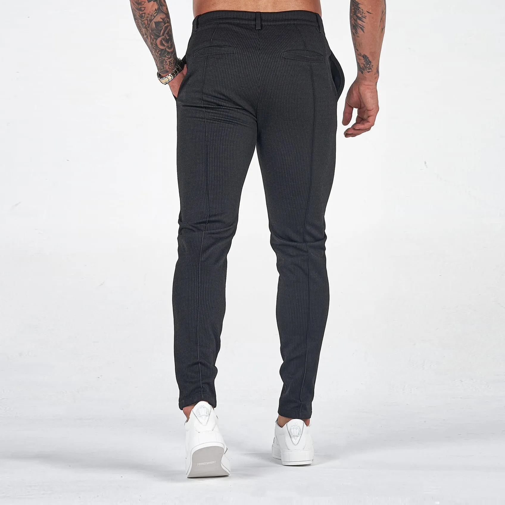 Stylish commuter casual slim fit trousers